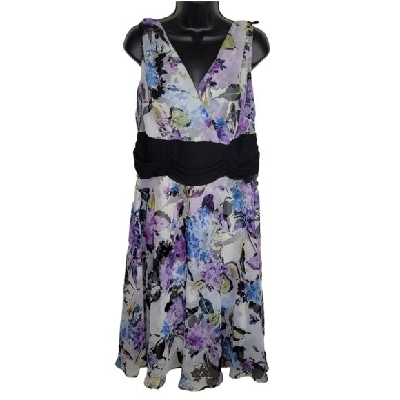 Connected Apparel sleevless floral midi dress size 18w - Picture 1 of 9